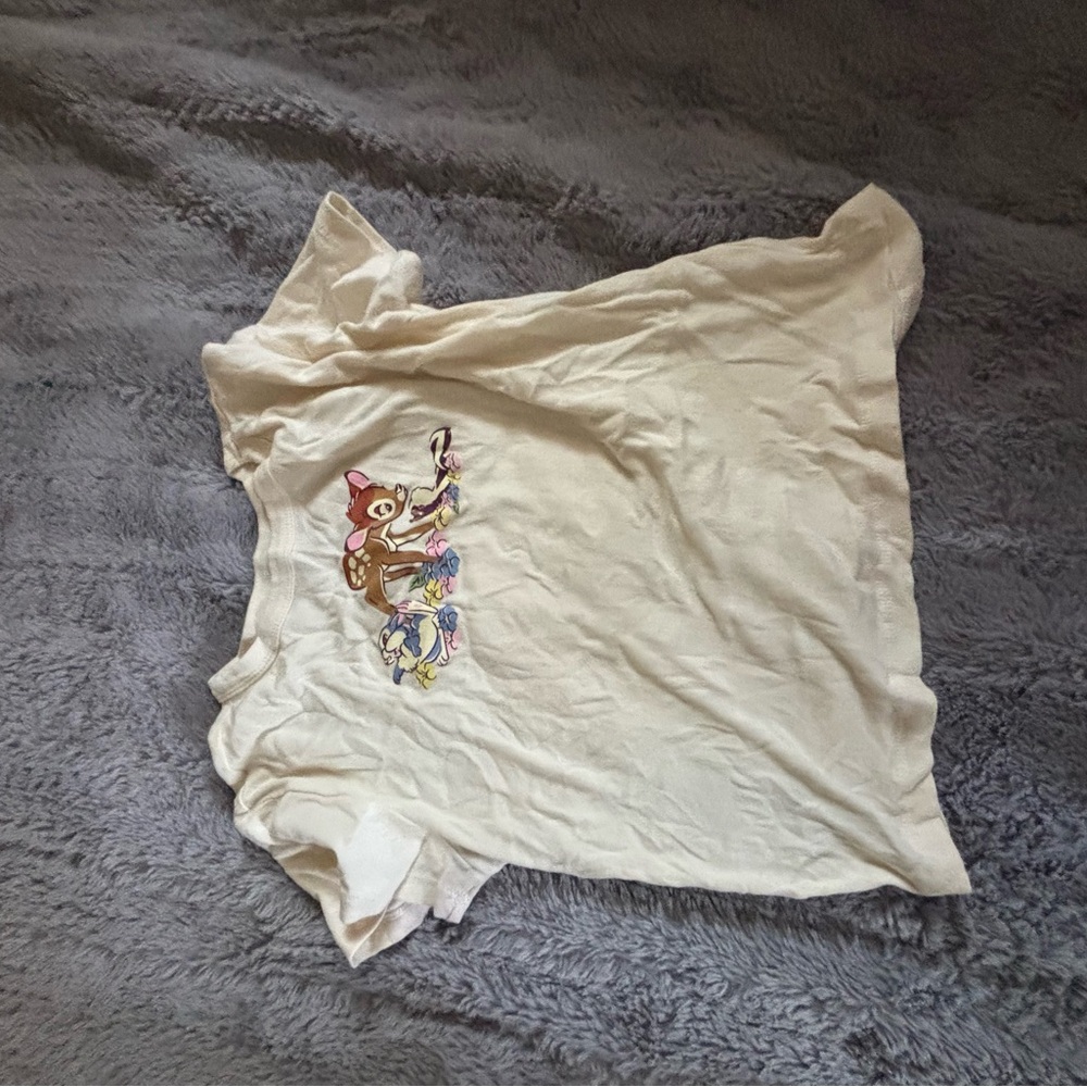 Disney Cream Bambi Graphic Tee